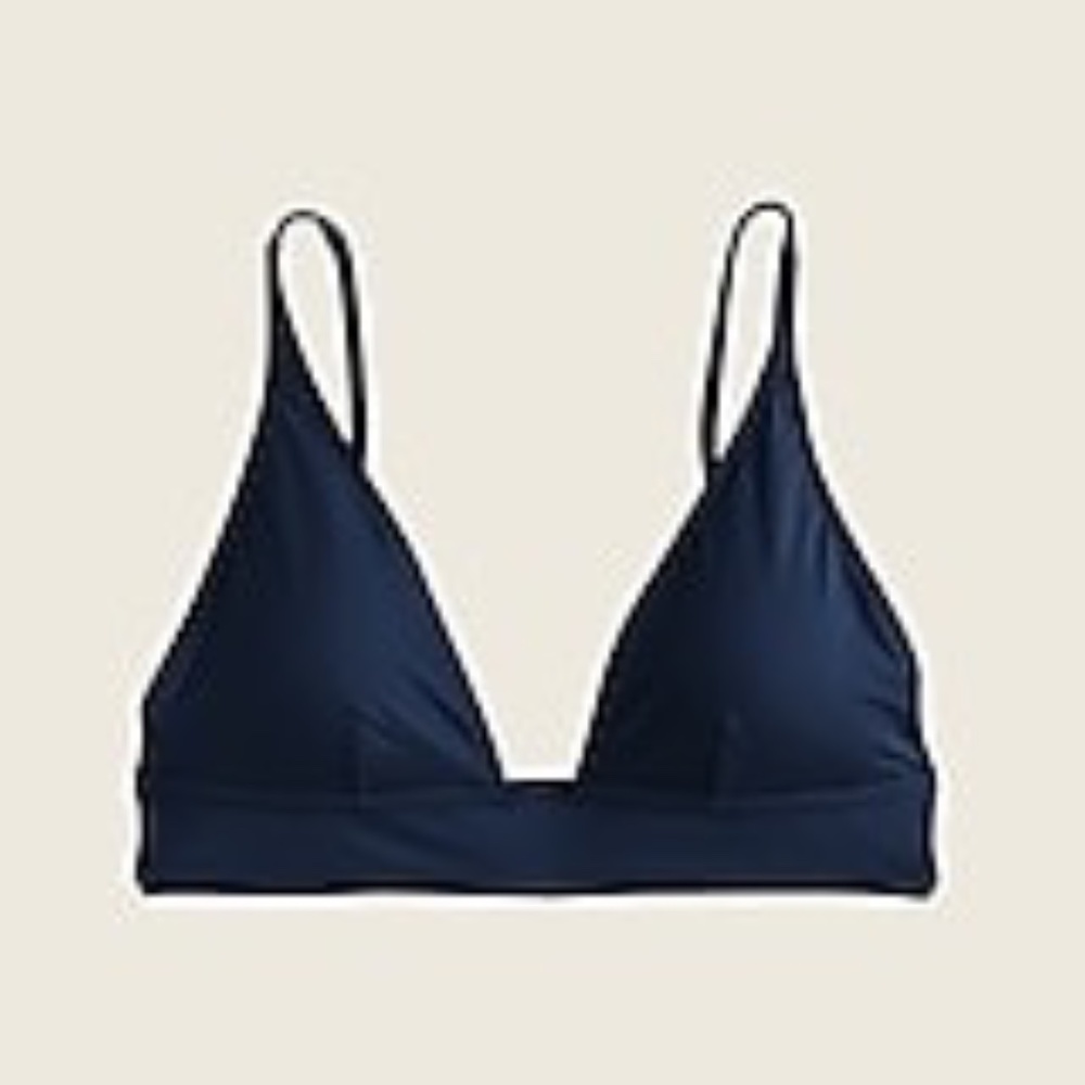 NWT J. Crew plunge v-neck bikini top size XXS